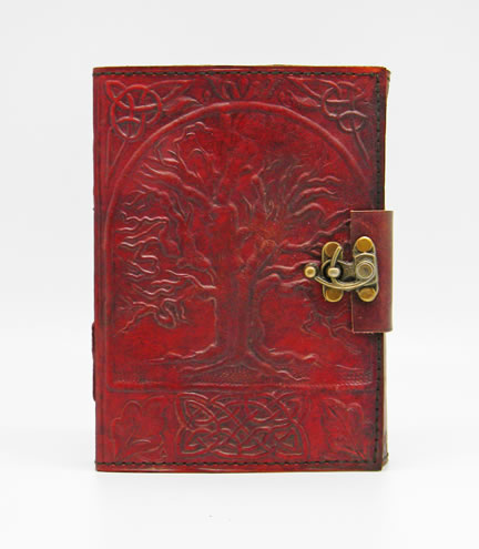 Tree of Life  LEATHER Journal 5x7 with lock