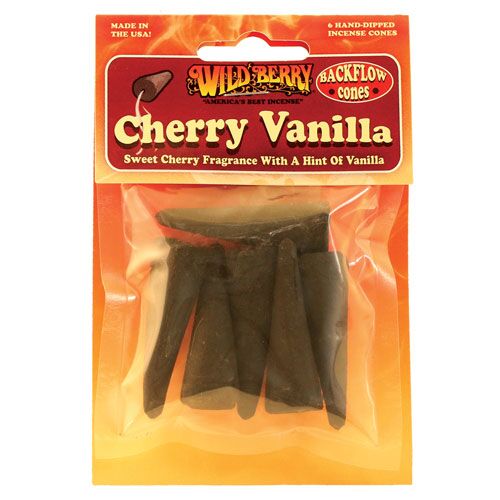 Cherry Vanilla Back flow Cone INCENSE